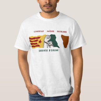 Freedom for Irish and Catalan countries mural T-Shirt