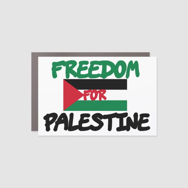 Freedom for Palestine  Car Magnet (Front)