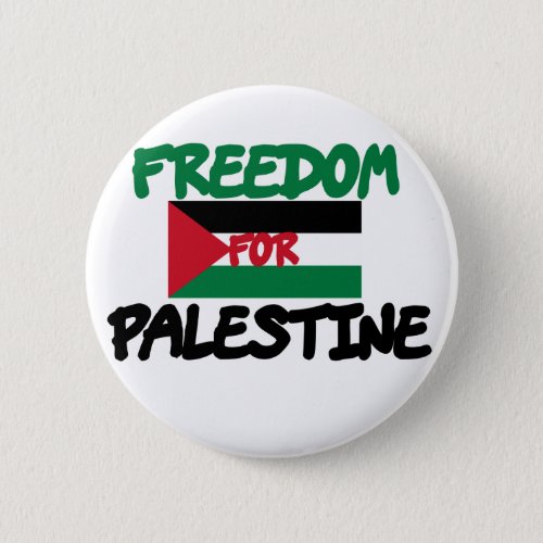 Freedom for Palestine Pinback Button