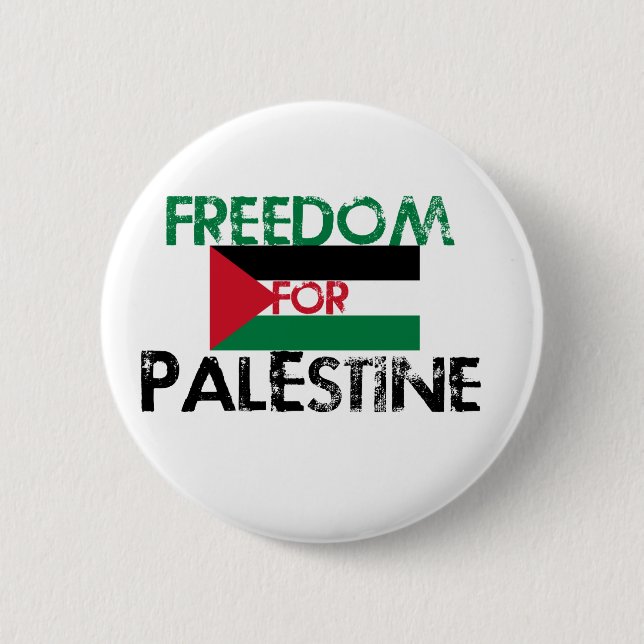 Freedom for Palestine Pinback Button (Front)