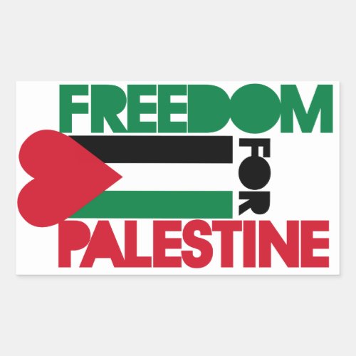 Freedom for Palestine Rectangular Sticker