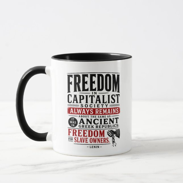 Freedom for Slave Owners Mug (Left)