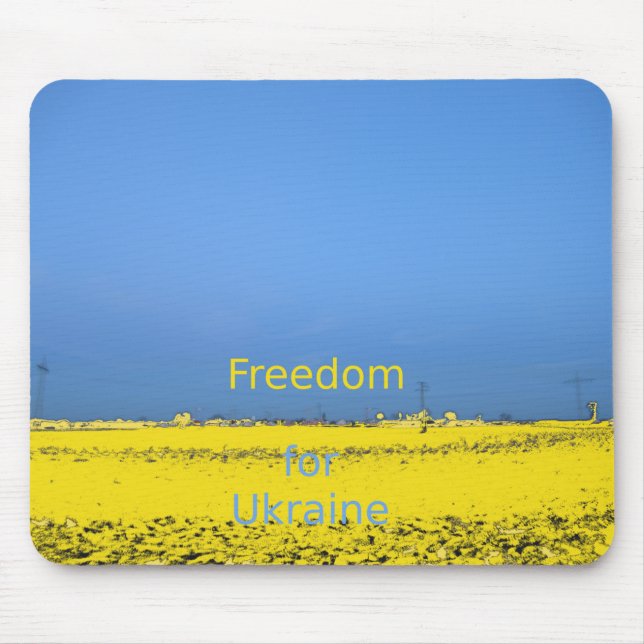 Freedom for Ukraine Mouse Pad (Front)
