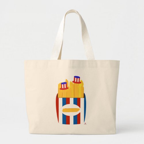 Freedom Fries Epic All American Side Dish Art Large Tote Bag