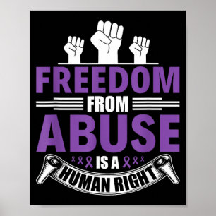 Freedom From Abuse - Domestic Violence Awareness Poster
