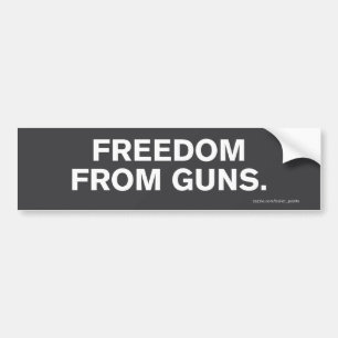 "Freedom From Guns" Bumper Sticker