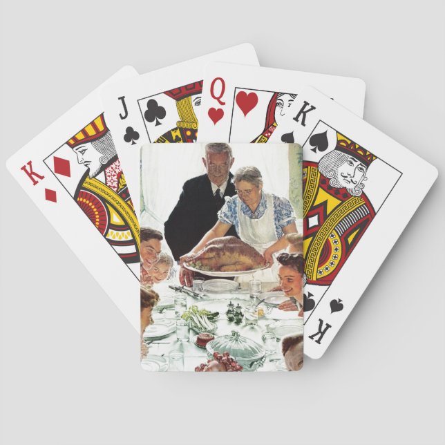 Freedom From Want Poker Cards (Back)