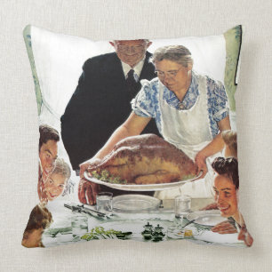 Freedom From Want Throw Pillow