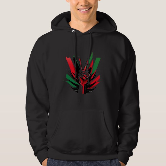 Freedom Gaza Freedom Palestine Basic Hooded Hoodie (Front)