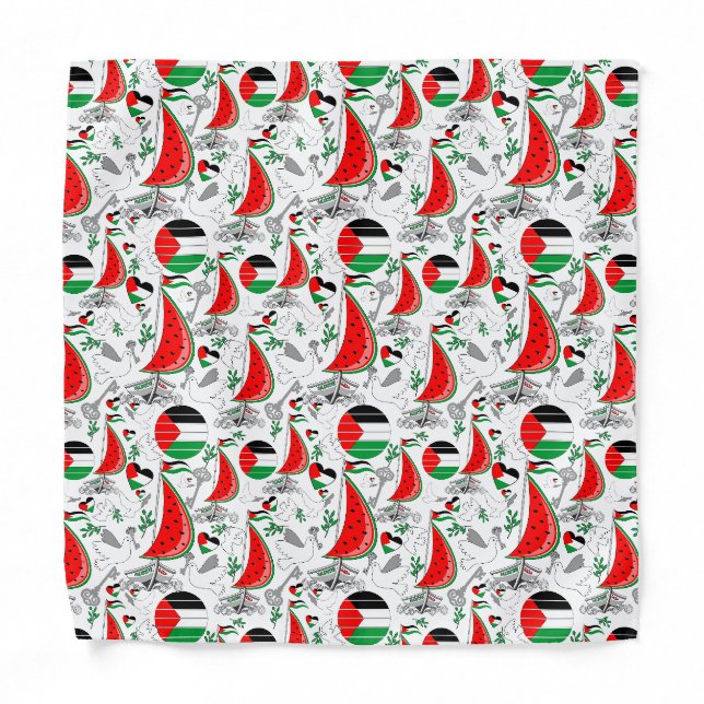 Freedom Global Sumud Flotilla Boats to Gaza Bandana (Front)