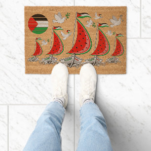 Freedom Global Sumud Flotilla Boats to Gaza Fiber Doormat