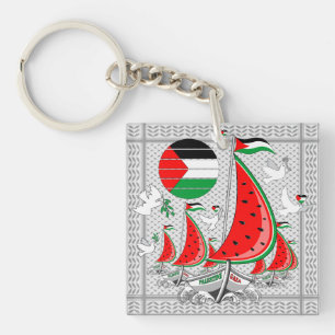 Freedom Global Sumud Flotilla Boats to Gaza Keychain