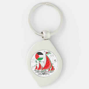 Freedom Global Sumud Flotilla Boats to Gaza Keychain