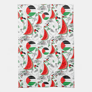 Freedom Global Sumud Flotilla Boats to Gaza Kitchen Towel