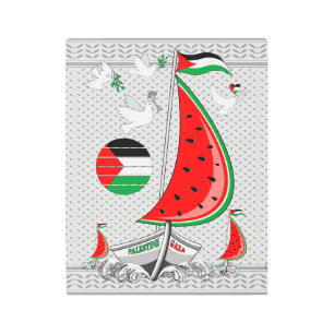 Freedom Global Sumud Flotilla Boats to Gaza Metal Print