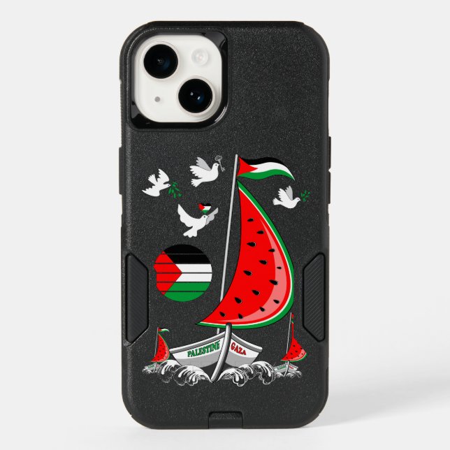 Freedom Global Sumud Flotilla Boats to Gaza Otterbox iPhone Case (Back)