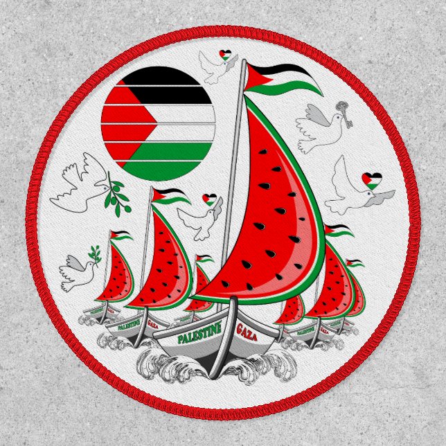 Freedom Global Sumud Flotilla Boats to Gaza Patch (Front)