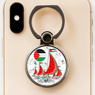 Freedom Global Sumud Flotilla Boats to Gaza Phone Ring Stand