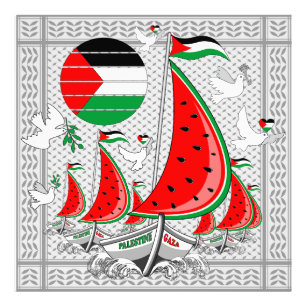 Freedom Global Sumud Flotilla Boats to Gaza Photo Print