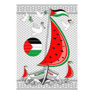 Freedom Global Sumud Flotilla Boats to Gaza Photo Print