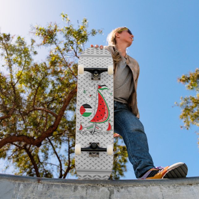 Freedom Global Sumud Flotilla Boats to Gaza Skateboard (Outdoor 1)