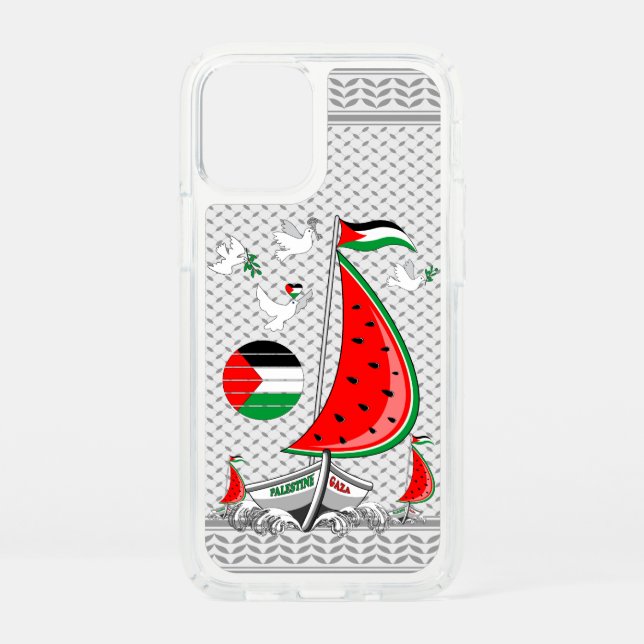 Freedom Global Sumud Flotilla Boats to Gaza Speck iPhone 12 Mini Case (Front)