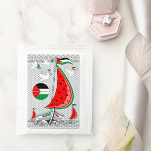 Freedom Global Sumud Flotilla Boats to Gaza Tea Bag Drink Mix