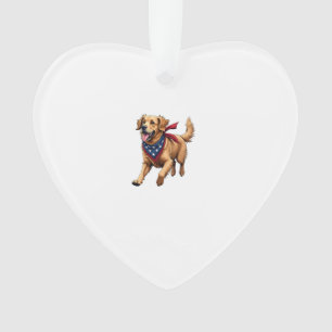 Freedom Golden Retriever Vintage Engraving Shirt 4 Ornament
