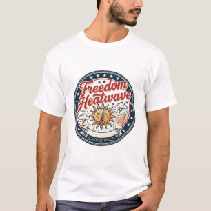 Freedom Heatwave Patriotic Patriotic Weather Summe T-Shirt