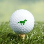 Freedom Horse (in Green) Golf Balls at Zazzle