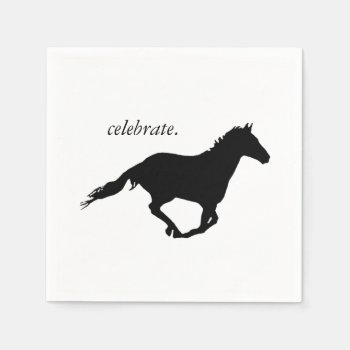 Freedom Horse Paper Napkins by images2go at Zazzle