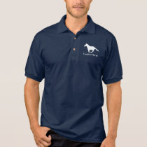Freedom Horse White Graphic Polo Shirt