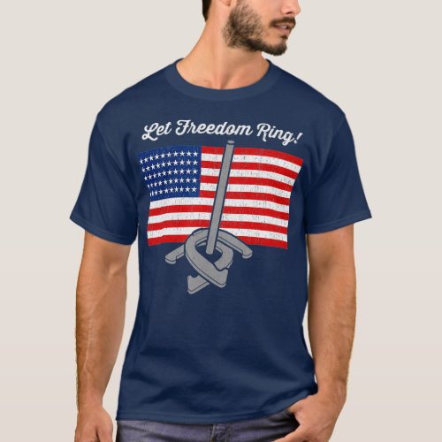 Freedom  Horseshoe Throwing  Horseshoe Pitchers T_Shirt