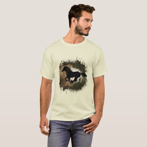 Freedom in Motion Horse Silhouette T_Shirt