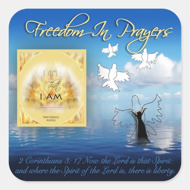 Freedom In Prayer Sticker (Front)