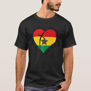 Freedom Independence Faith In God  Christian Ghana T-Shirt