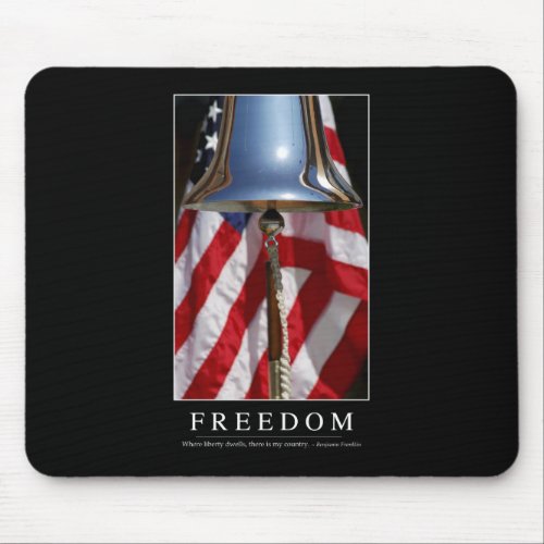 Freedom Inspirational Quote 1 Mouse Pad