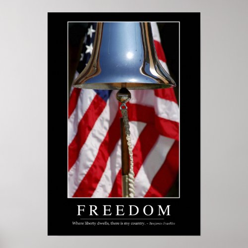 Freedom Inspirational Quote 1 Poster