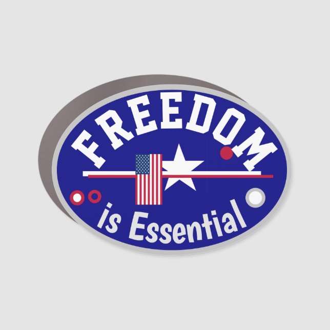 Freedom is Essential Car Magnet (Front)
