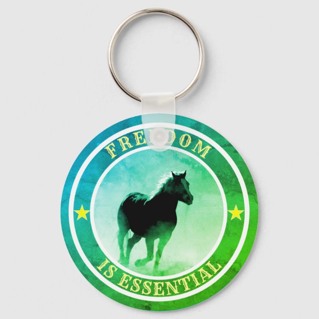 Freedom is Essential Keychain (Front)