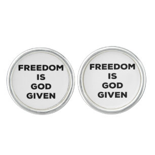 Freedom Is God Given Cufflinks