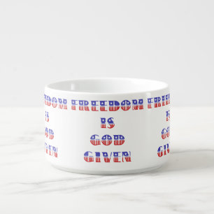 Freedom Is God Given, Red White and Blue Bowl