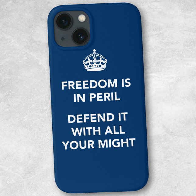 Freedom is in Peril Case-Mate iPhone Case (Creator Uploaded)