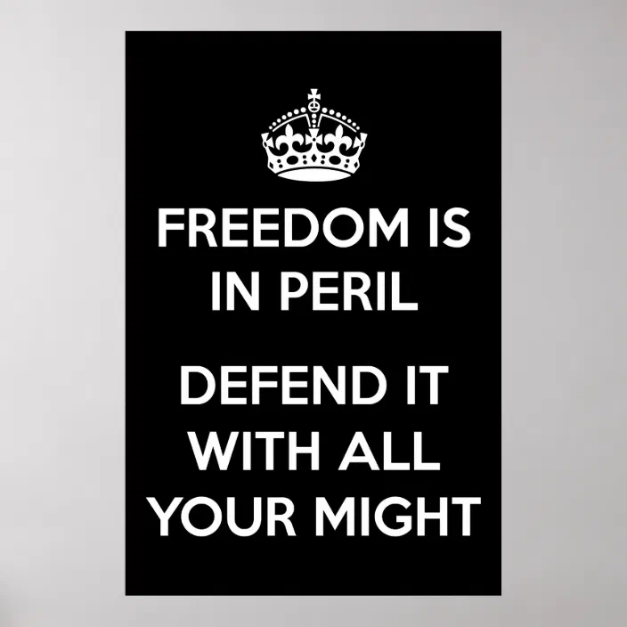 motivational inspirationa... Freedom Is In Peril Defend It With All Your Might 