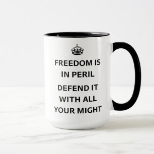 Freedom Is In Peril Inspiring Democracy Anti-Trump Mug
