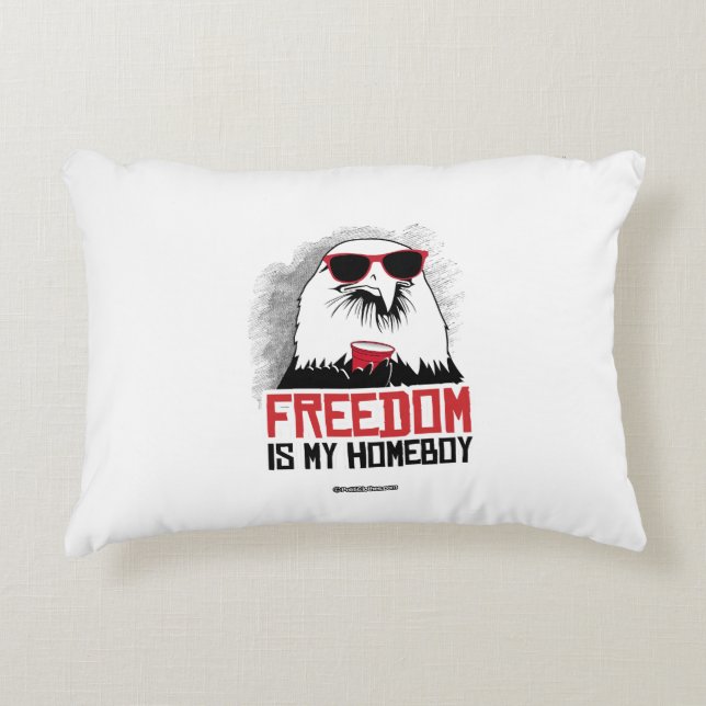 Freedom is my Homeboy Accent Pillow (Front)