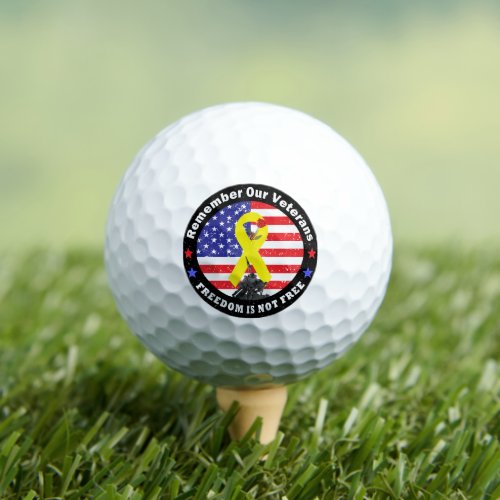 FREEDOM IS NOT FREE GOLF BALLS