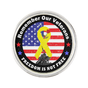 FREEDOM IS NOT FREE LAPEL PIN