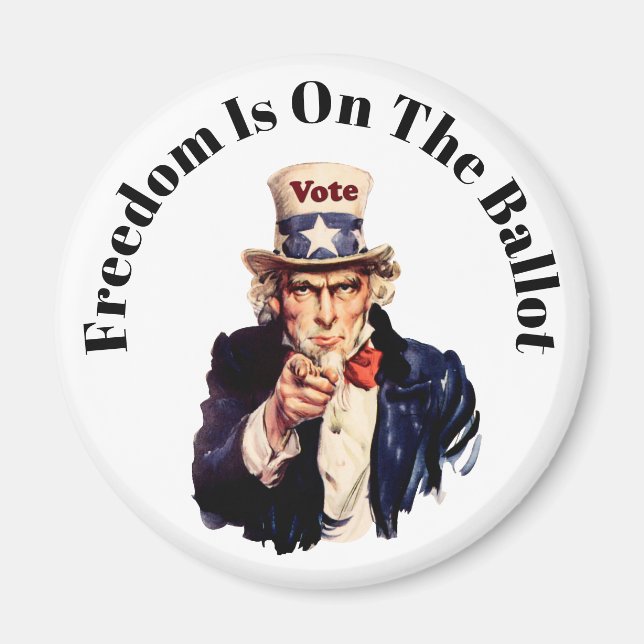 Freedom Is On The Ballot 2026 Magnet (Front)