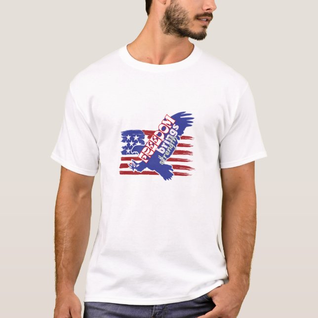 “Freedom is Strength” Memorial Day T-Shirt (Front)